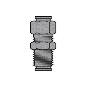 B-31874-10-10 Breco by Foster | Air Brake | 5/8" Push-to-Connect x 5/8" Push-to-Connect | Bulkhead Union | Straight