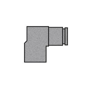 B-31870-04-02 Breco by Foster | Air Brake | 1/4" Push-to-Connect x 1/8" Female NPTF Thread | 90° Elbow