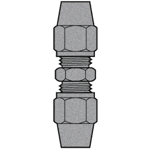 B-31462-04-04 Breco by Foster | Air Brake | 1/4" Tube Compression x 1/4" Tube Compression | Union | Straight