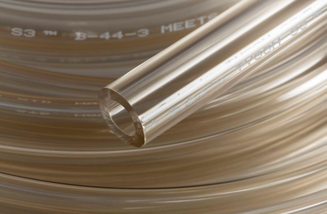 AAB00006 Tygon® by Saint Gobain | B-44-3 | Flexible Tubing for Beverage Transfer | 1/8" ID x 3/16" OD x 1/32" Wall | 50' Package Length