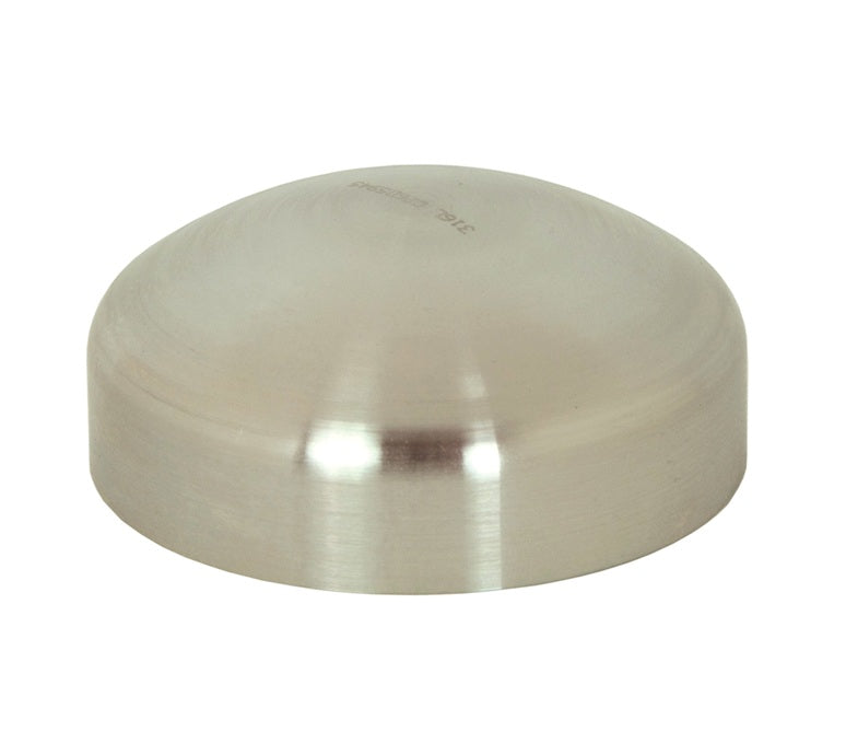 B16W-R75 Dixon Valve 316L Stainless Steel Sanitary Unpolished End Cap - 3/4" Tube OD