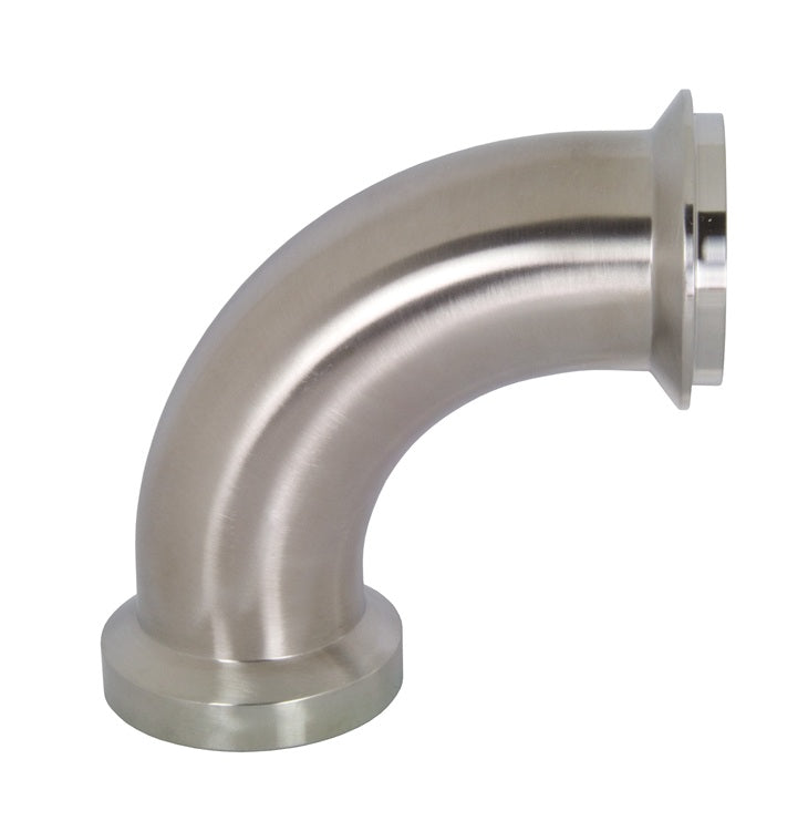 B2FI-R150 Dixon Valve 316L Stainless Steel Sanitary 90° Female I-Line x Male I-Line Elbow - 1-1/2" Tube OD