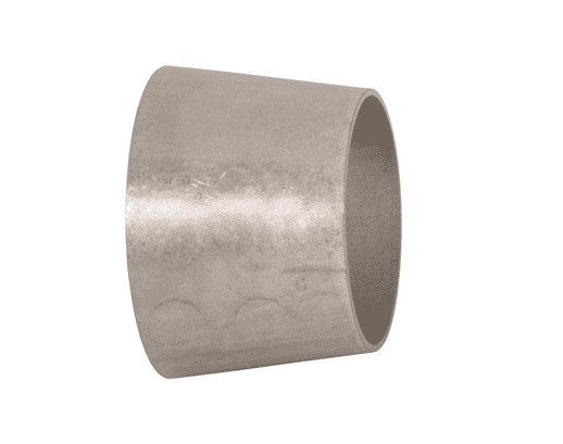 B31W-R200100U Dixon Valve 316L Stainless Steel Sanitary Unpolished Concentric Weld Reducer - 2" x 1" Tube OD