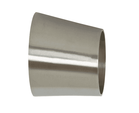 B32W-R300200P Dixon Valve 316L Stainless Steel Sanitary Polished Eccentric Weld Reducer - 3" x 2" Tube OD