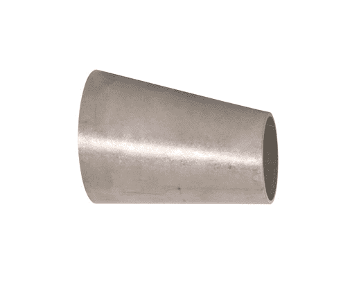 B32W-R7550U Dixon Valve 316L Stainless Steel Sanitary Unpolished Eccentric Weld Reducer - 3/4" x 1/2" Tube OD