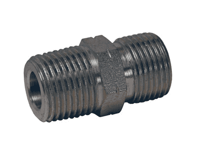 B3401-4-4 Dixon Valve Zinc Plated Steel 1/4"-18 Male NPTF Pipe x 1/4"-18 Male BSPP