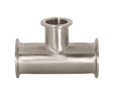 B7RMP-R250150 Dixon Valve 316L Stainless Steel Sanitary Clamp Reducing Tee - 2-1/2" x 1-1/2" Tube OD
