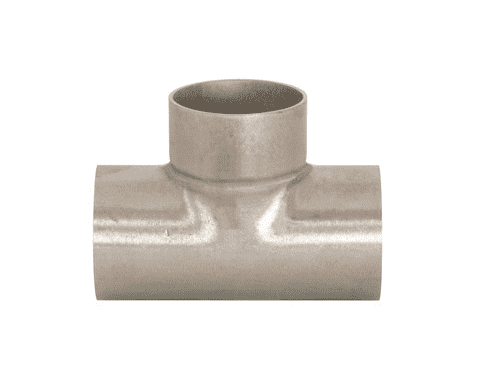 B7WWW-R150U Dixon Valve 316L Stainless Steel Sanitary Unpolished Short Weld Tee - 1-1/2" Tube OD