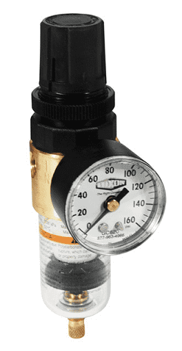 BB3-01AG Dixon Valve Wilkerson 1/8" Miniature Filter / Regulator with Transparent Bowl and Guard - Automatic Drain - 13 SCFM