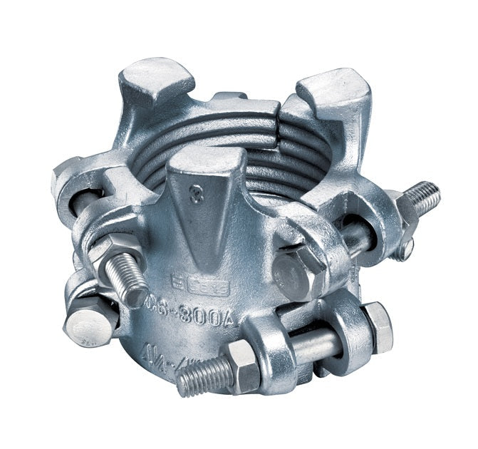 BC6-300A by Kuriyama | BC6 Series | 6-Bolt Interlocking Hose Clamp | 3" Hose ID | 4-1/4" to 4-13/16" Size Range | Plated Ductile Iron