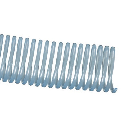 BCCF1.5 Tigerflex by Kuriyama | BCCF Series | Food Grade, High-Profile, Counterclockwise Banding Coil | Clear | 1-1/2" ID | Rigid PVC | 3ft Length