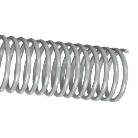 BCRT2 Tigerflex by Kuriyama | BCRT Series | Non-Food Grade, High-Profile, Clockwise Coils Banding Coil | Grey | 2" ID | Rigid PVC | 3ft Length
