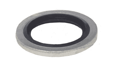BDS08 Dixon Valve 1/2" Bonded Doughty Seal for British Thread - Plated Carbon Steel with Buna O-Ring
