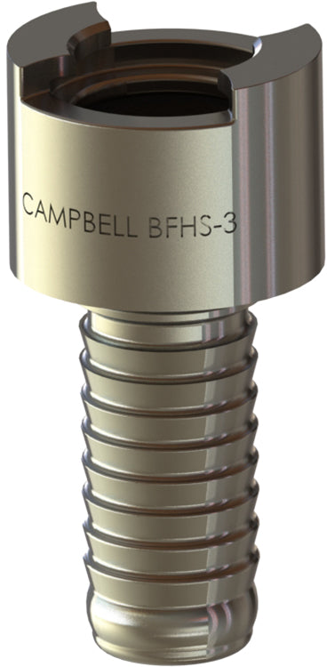 BFHS-3 by Campbell Fittings | Single-Lock Coupling | Bowes interchange | 3/4" Female Pipe x 3/4" Hose Barb | Straight | Plated Steel