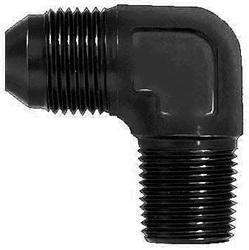 FBM5031 (FCM5031) Eaton Aeroquip® -04 Male AN x 1/8" Male Pipe 90° Elbow Adapter - Black Anodized Aluminum