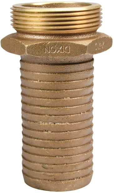 BLS30NST by Dixon Valve | Long Shank Hose Coupling | Male Fitting | 2-1/2" Male NST x 2-1/2" Hose ID | Brass