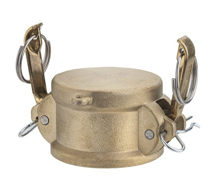 BR-DC125 by Kuriyama | BR-DC Series | Part DC | Cam & Groove Dust Cap | 1-1/4" Size | Brass
