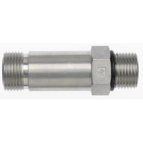 FS6400-L-16-16-O by Brennan Inc. | -16 Male Face Seal x -16 Male O-Ring Boss | Straight Long | Steel