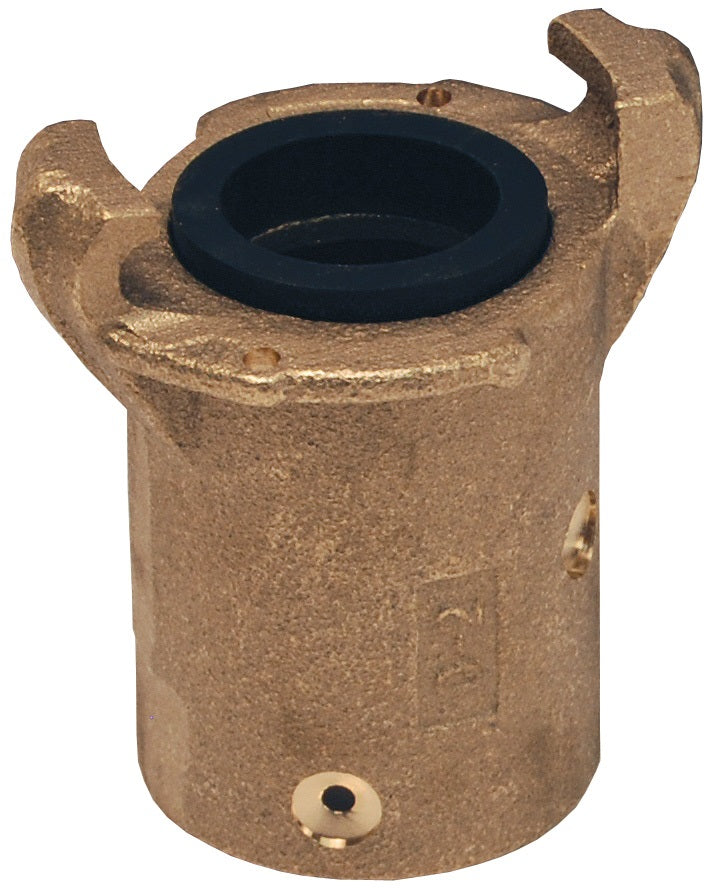 BSB125 by Dixon Valve | Sand Blast Coupling | Hose End | 1-1/4" Hose Size | 2-5/32" Hose OD | Brass