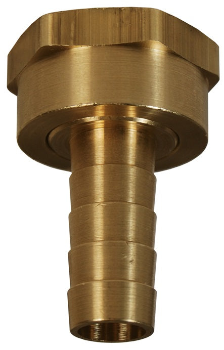 BS446 by Dixon Valve | Machined Short Shank Hose Coupling | Female Fitting | 3/4" Female NPSM x 1/2" Hose ID | Brass