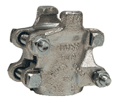 206 Dixon Valve Plated Iron Boss Clamp for Hose ID 1-1/4" and Hose OD from 1-56/64" to 2-4/64"