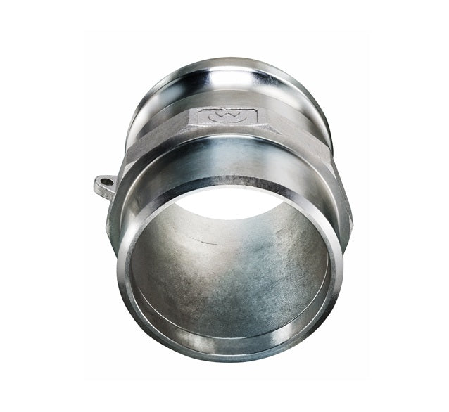 BW-SSF600 by Kuriyama | BW-SSF Series | Part F | Cam & Groove Adapter | 6" Adapter x 6" Butt Weld End | 316 Stainless Steel