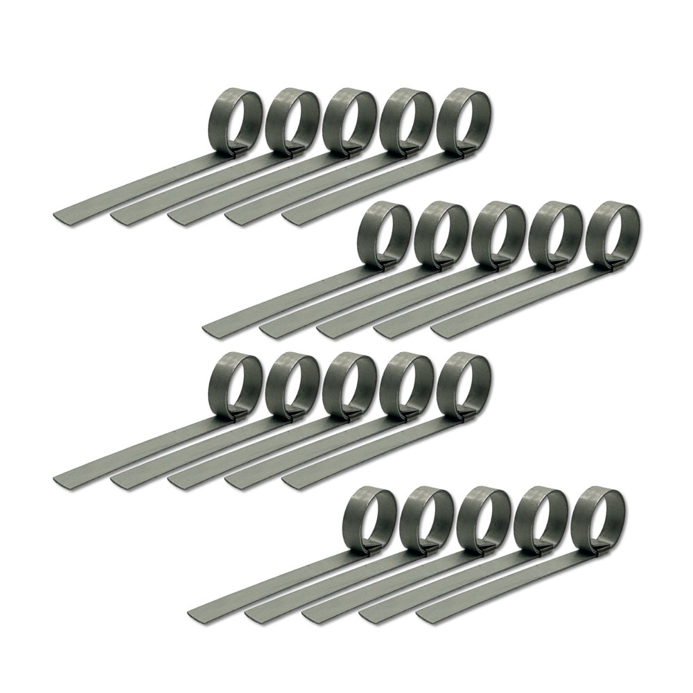 CP8S99-20 by Band-It | Center Punch Clamp | 2" ID | 5/8" Width | 0.025" Thickness | 201 Stainless Steel