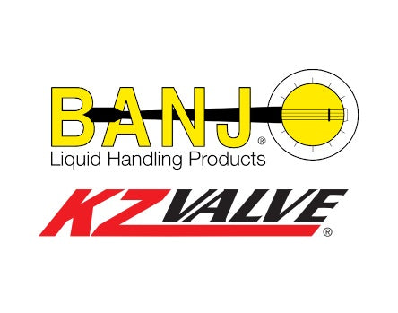 KZ-95D33 KZ Valve by Banjo | Series 95 | Actuated PVC VALVE ONLY | 1/2" Size | Outlet: Female NPT / Socket Weld | 250 PSI