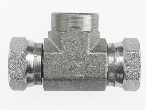 1602-16-16-16-FG by Brennan Inc. | -16 Female Pipe x -16 Female Pipe Swivel x -16 Female Pipe Swivel | Tee | Forged Steel