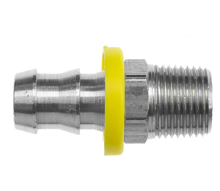 2113-12-12-SS by Brennan Inc. | -12 Push Lock x -12 Male Pipe | Straight | Stainless Steel