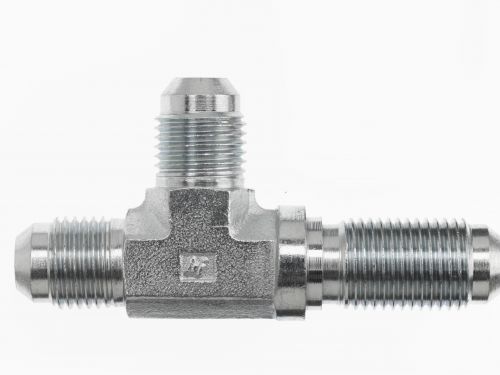 2704-10-10-10-FG by Brennan Inc. | -10 Male JIC x -10 Male JIC x -10 Male JIC Bulkhead Run | Tee | Forged Steel