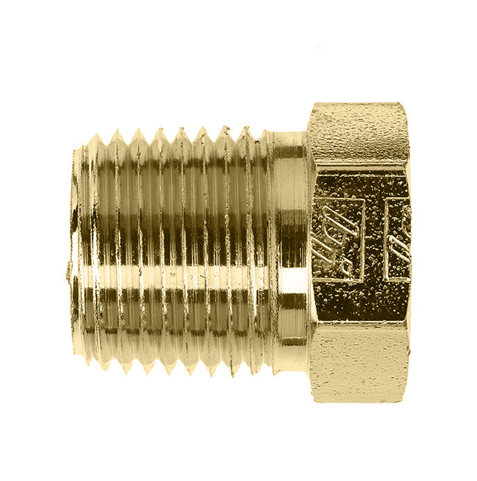 5406-P-16-B by Brennan Inc. | -16 External Hex Pipe Plug | Brass