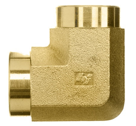 5504-02-02-B by Brennan Inc. | -02 Female Pipe x -02 Female Pipe | 90° Elbow | Brass
