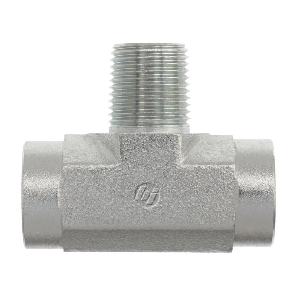 5604-20-20-20-FG by Brennan Inc. | -20 Female Pipe x -20 Female Pipe x -20 Male Pipe Branch | Tee | Forged Steel