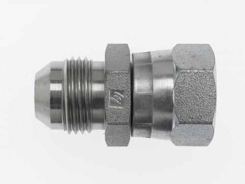 7004-20-20 by Brennan Inc. | -20 Male JIC x -20 Female BSPP Swivel | Straight | Steel