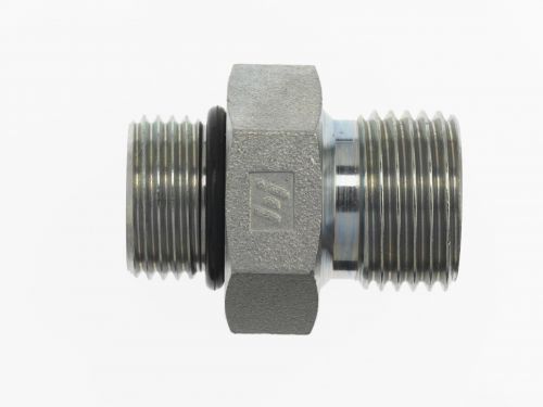 7062-20-16 by Brennan Inc. | -20 Male O-Ring Boss x -16 Male BSPP | Straight | Steel