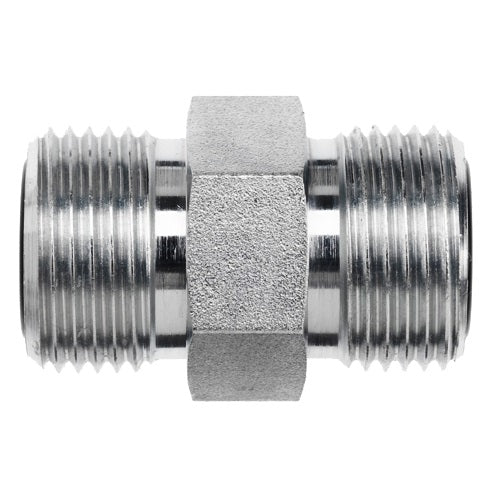 FS2403-08-08-SS by Brennan Inc. | -08 Male Face Seal x -08 Male Face Seal | Straight | Stainless Steel