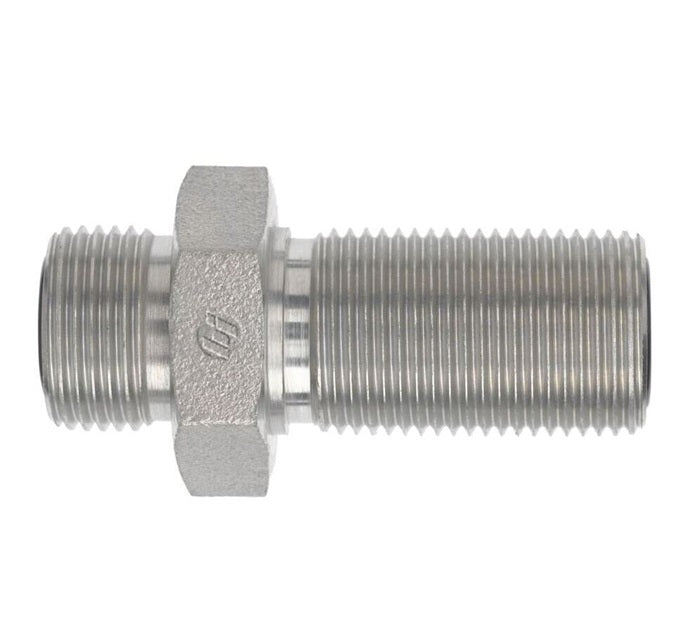 FS2700-12-12 by Brennan Inc. | -12 Male Face Seal x -12 Male Face Seal Bulkhead Union | Straight | Steel