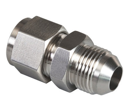 N2402-16-16-SS by Brennan Inc. | -16 Instrumentation Fitting x -16 Male JIC | Straight | Stainless Steel