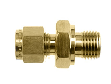 N7002-08-06-B by Brennan Inc. | -08 Instrumentation Fitting x -06 Male BSPP | Straight | Brass