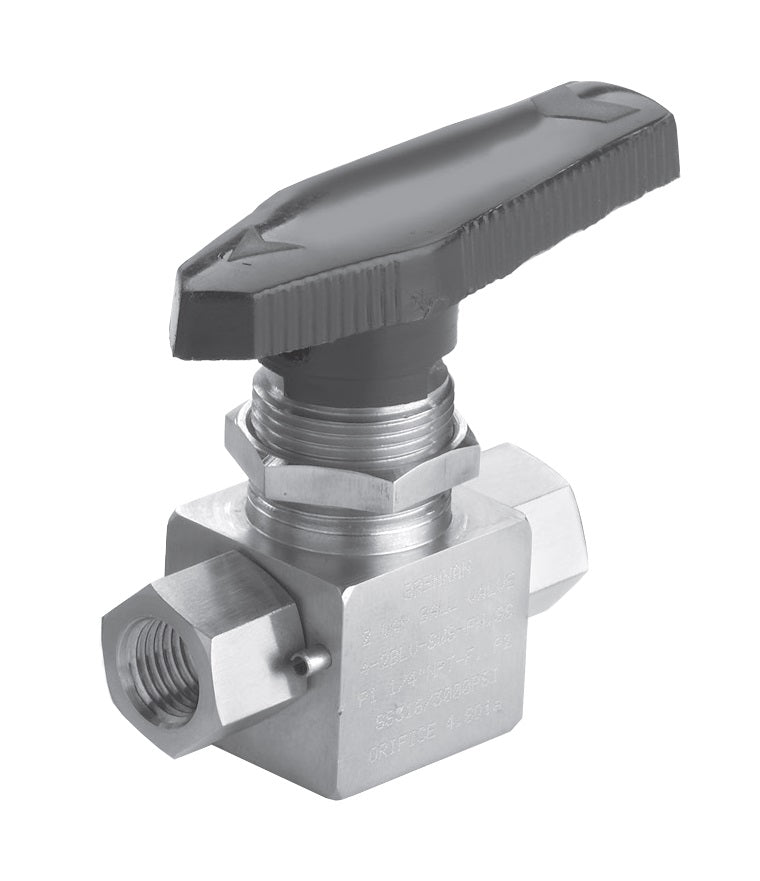 NVB-1013-SS by Brennan Inc. | 2-Way Ball Valve | 06 Female Pipe x 06 Female Pipe | Straight | Stainless Steel