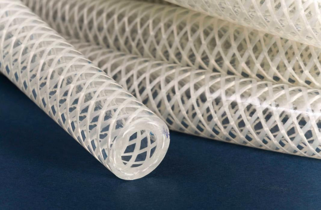 AZY00074 Versilon™ by Saint Gobain | C-544-A IB | Reinforced Multi-Purpose Abrasion Resistant Polyurethane Pressure Tubing | 1-1/2" ID x 2" OD x 1/4" Wall | 50' Package Length