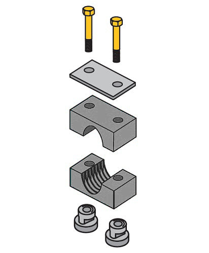 H5027R-AL by ZSi-Foster | C-Rail Mount Beta Clamp | Heavy Series | 1-1/4" Pipe | Aluminum