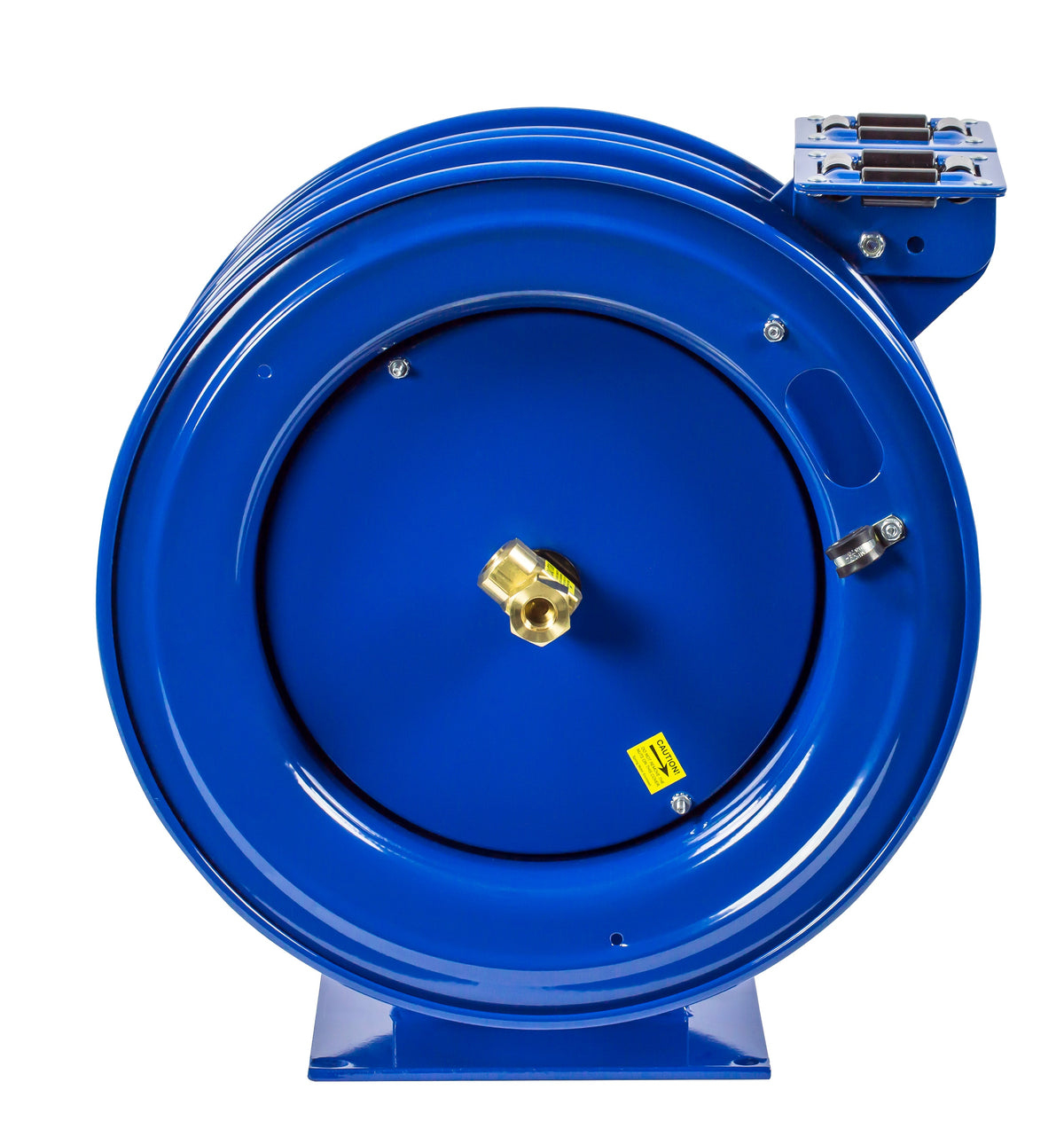 C-L350L-5012L-X by Coxreels | C Air-Electric Series | 300 PSI Spring Driven Air Hose & Power Cord Combination Reel | 3/8" Hose ID, 3/8" FNPT Inlet | 12/3 Cord, 25A | Steel | 50ft Hose & 50ft Cord Capacity, Hose & Cord Not Included