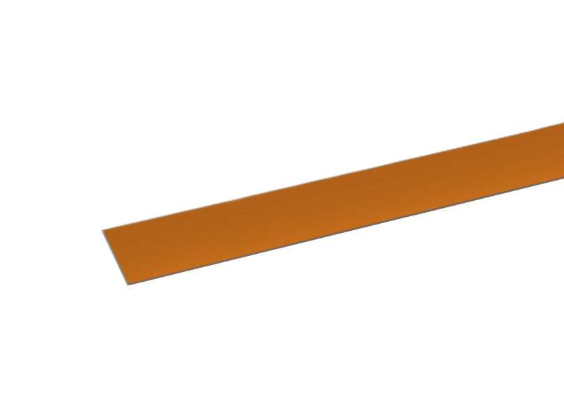 C14599-P800 by Band-It | Valuband Roll Band with COLOR-IT® | 5/8" Width | 0.025" Thickness | 201 Stainless Steel | Polyester Coated | Brown | Clear Tote | 100ft/Roll
