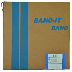 C41699 by Band-It | Corrosion Resistant Band | 3/4" Width | 0.030" Thickness | 317L Stainless Steel | 300ft/Roll