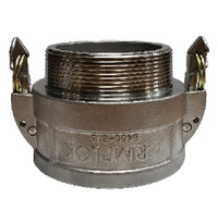 CGBSL-400-SS1 by Midland | Crimplok Self Lock Cam & Groove | Type B | 4" Female Coupler x 4" Male NPT | 316 Stainless Steel