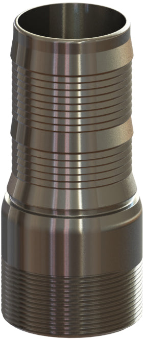 CJMS-3 by Campbell Fittings | CHEMJOINT™ Coupling | Male Stem | 3/4" Male NPT Thread x 3/4" Hose Shank | Straight | 316 Stainless Steel
