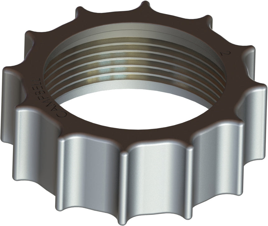 CJN-12A by Campbell Fittings | CHEMJOINT™ Nut with ACME Threads | 3" ACME Thread | 316 Stainless Steel