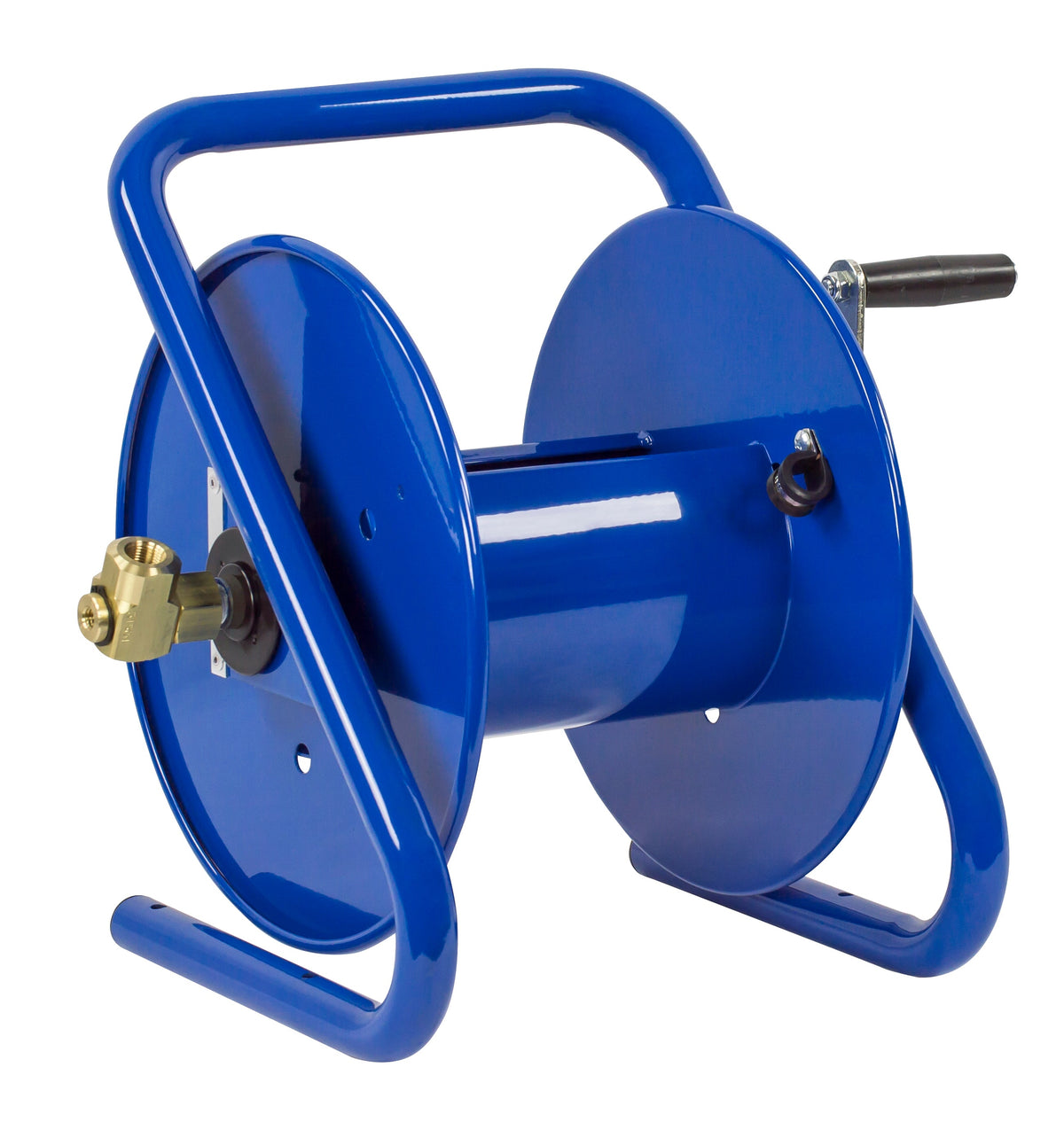 117-4-225-CM by Coxreels | CM Series | 4,000 PSI Caddy Hand Crank Hose Reel | 1/2" Hose ID, 1/2" FNPT Inlet | Steel | 225ft Capacity, Hose Not Included
